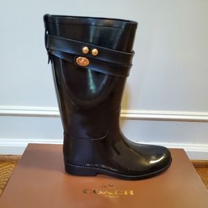 Coach rain boots